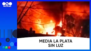 ASÍ EXPLOTÓ LA SUBESTACIÓN en LA PLATA - Telefe Noticias