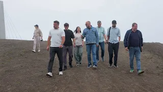 Head of Vladivostok inspects progress on the Russky Island bike trail.