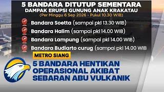 5 Bandara Ditutup Imbas Abu Vulkanik Erupsi Gunung Anak Krakatau | Metro Siang
