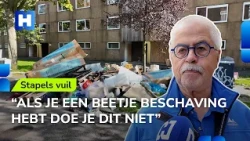 Trash thrown from three stories up: Haarlem street a mess for weeks