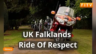Islander Takes Part in UK Ride Of Respect for Falklands War Fallen