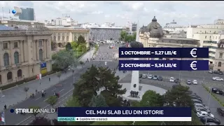 Kanal D News - The weakest leu in history! | Evening Edition