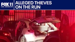 2 arrested, 2 on the run after police chase