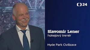 Hokejový trenér Slavomír Lener jako host Daniela Stacha v Hyde Parku Civilizace