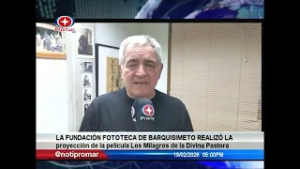 La Fototeca de Barquisimeto realizó la proyección de la película “Los milagros de la Divina Pastora”