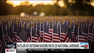 Butler County veteran suicide rate 2x national average