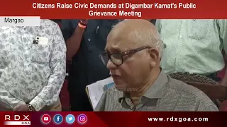 Citizens Raise Civic Demands at Digambar Kamat’s Public Grievance Meeting