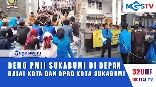 PMII SUKABUMI PROTEST IN FRONT OF SUKABUMI CITY HALL AND CITY COUNCIL