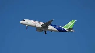 High-altitude version of the C919 completes its inaugural flight