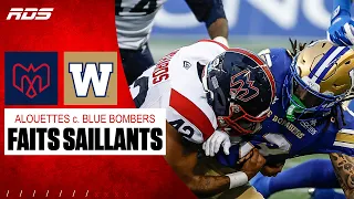 Highlights: Alouettes vs. Blue Bombers (Week 13)