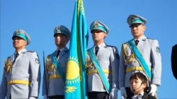 Атырауда Мемлекеттік ту көтеру салтанатты рәсімі өтті