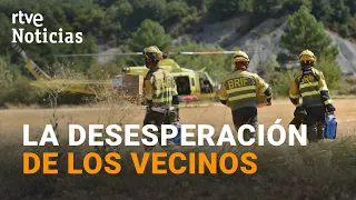 Nervousness and unrest in the municipalities surrounded by fire in Huesca | RTVE News