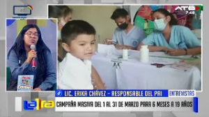 Refuerzan campaña de vacunación contra el sarampión en La Paz