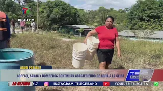 COPECO, SANAA, and the Fire Department continue to supply water to La Ceiba