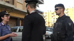 FERRARO CARABINIERI POLICE CHECKS PIAZZA GASPARRI OSTIA OPERATION