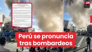 Perú exhorta a partes en conflicto del Medio Oriente a privilegiar el diálogo y la diplomacia