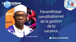CHRONIQUE ARISTIDE MONO DU LUNDI 20 JUILLET 2026 - ÉQUINOXE TV