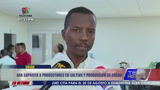 SAG capacita a productores en cultivo y producción de cacao