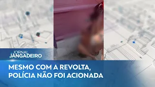 THEFT SUSPECT CHASED AND BEATEN BY LOCALS IN UPSCALE AREA OF FORTALEZA