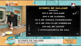 Salami scones for mate time