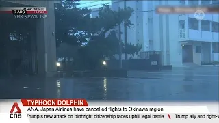 Typhoon Dolphin: Storm lashes Japan's Okinawa prefecture, cutting power to 50,000 buildings