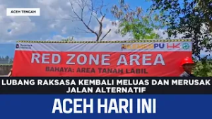 Lubang Raksasa Kembali Meluas Dan Merusak Jalan Alternatif | Berita Aceh Hari Ini