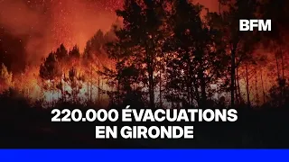 Gironde wildfires: 42,000 hectares burned, fire within 15 km of the Bordeaux metropolitan area