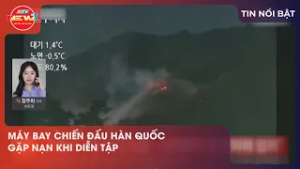 MÁY BAY CHIẾN ĐẤU HÀN QUỐC GẶP NẠN KHI DIỄN TẬP