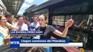 Llegan camiones del Platabús
