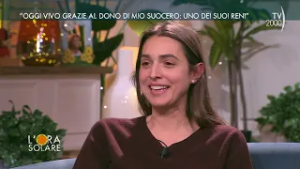 L'Ora Solare (TV2000) "Oggi vivo grazie al dono di mio suocero, uno dei suoi reni"