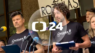 Jednodenní výstražná stávka ČT a ČRo