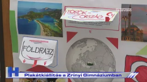 Plakátkiállítás a Zrínyi Gimnáziumban – ZTV Híradó 2026-02-19