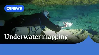 Divers map underwater caves that weave below city streets | ABC NEWS