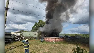 Hudson Fire and Rescue help Bradford respond to structure fire