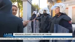 Tensione në protestën para Ministrisë së Arsimit në Tiranë
