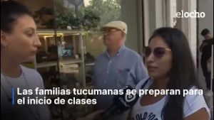 LAS FAMILIAS TUCUMANAS SE PREPARAN PARA EL INICIO DE CLASES