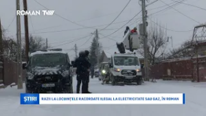 Razii la locuințele racordate ilegal la electricitate sau gaz, în Roman