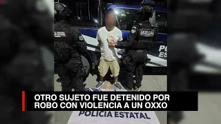 Detienen a presunto responsable de robo con violencia en un OXXO de Durango