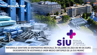 Materiale sanitare și proteze medicale, descoperite în vestiarele unor medici de la SJU Neamț