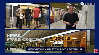 Kanal D News - Metrorex hasn't paid its electricity bill in three months! | Evening Edition