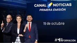 Canal 1 Noticias First Broadcast | October 19