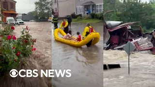Videos show dangerous flooding in New York, New Jersey and Pennsylvania