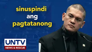 Direct examination kay Davao City Mayor Baste Duterte, pansamantalang sinuspindi