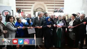 EDİRNE’DE SODAM KURSİYERLERİNİN EL EMEĞİ ÜRÜNLERİ BEDESTEN’DE SERGİLENDİ