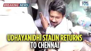 BREAKING: Udhayanidhi Stalin Gets Hero's Welcome at Chennai Airport After Arrest Over Trisha Remarks