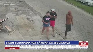 CRIME CAUGHT ON SECURITY CAMERA