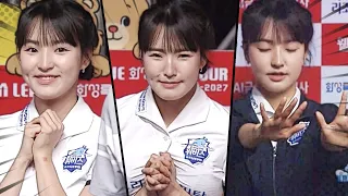 "Victory Fairy" Kim Ji-hyun stealing the spotlight from the bench: A collection of reactions.ZIP ...