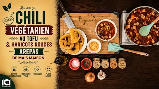 Mix-moi ça: Chili Végétarien au Tofu & Haricots Rouges | Arepas de Maïs Maison
