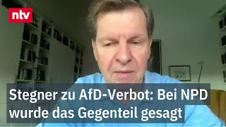 AfD zu groß und gefährlich für ein Verbot? Ralf Stegner will das Argument nicht gelten lassen | ntv
