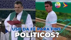 Padre faz críticas à caminhada liderada por Nikolas Ferreira durante homilia em Aparecida